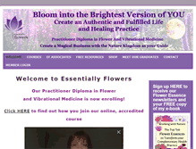 Tablet Screenshot of essentiallyflowers.com